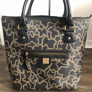 TOUS KAOS Leather Shopper Bag